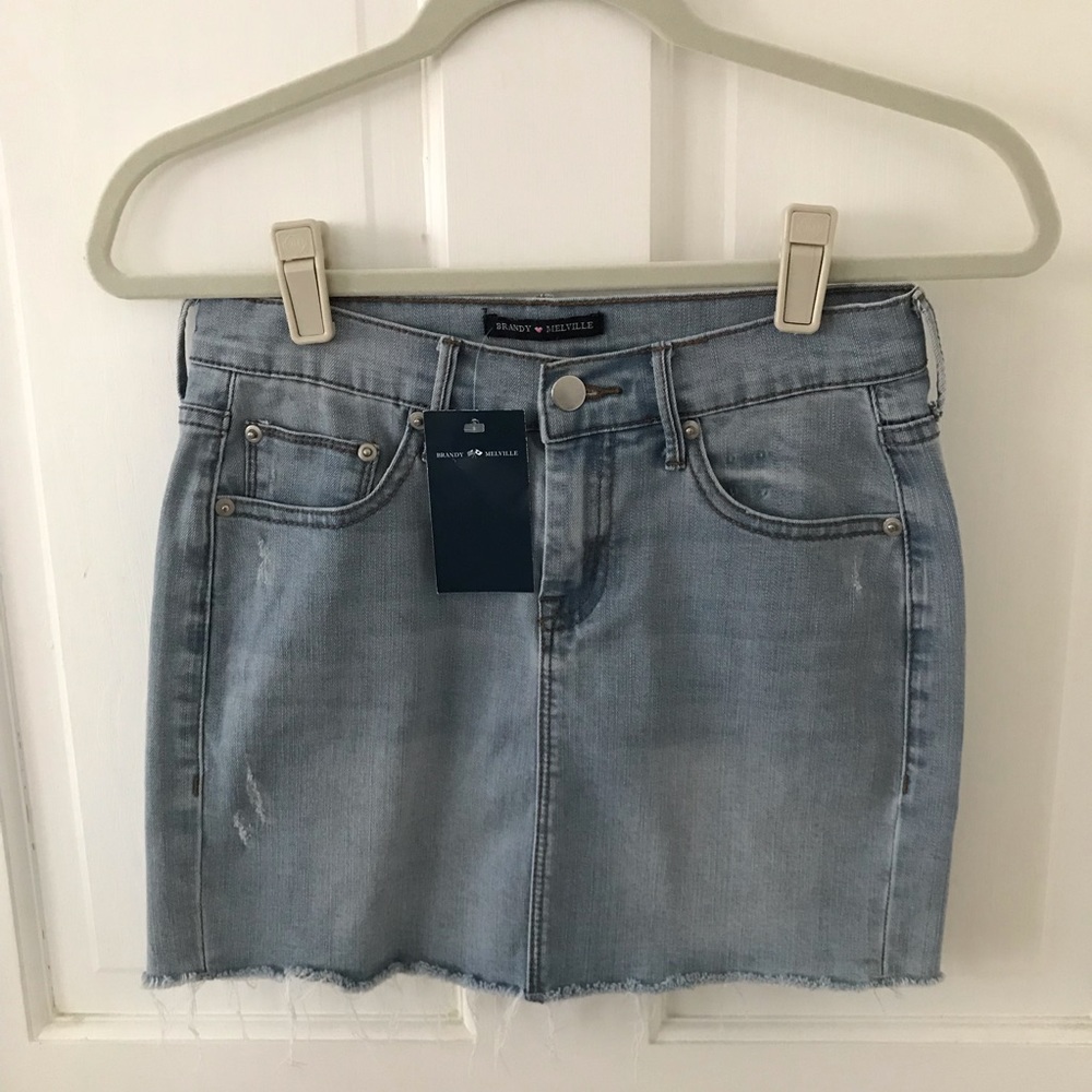 brandy melville jean skirt NWT!